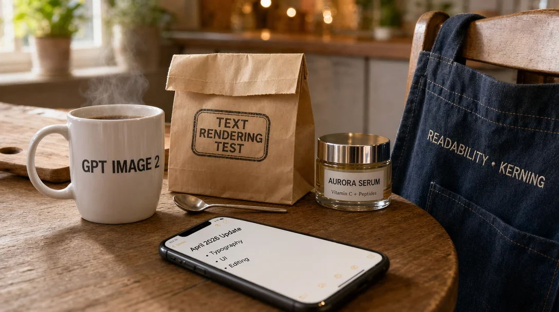 AI-generated typography stress test