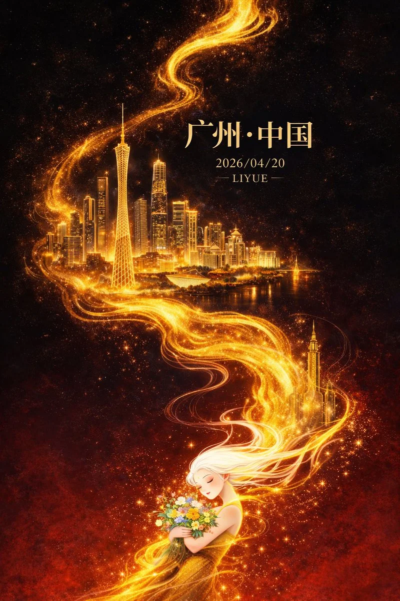 GPT Image 2 生成示例：超现实锦鲤星云插画