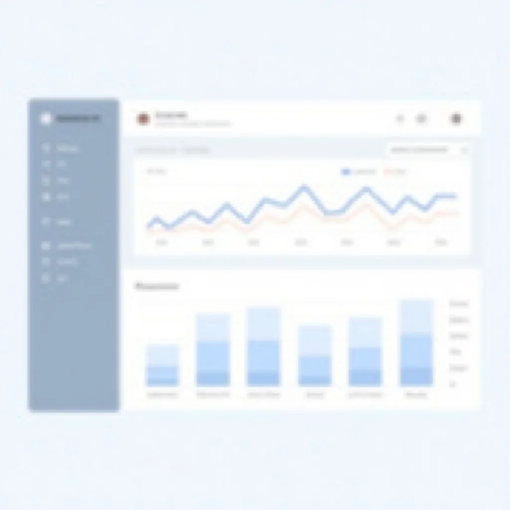 Competing model output — UI dashboard with unreadable blurred text