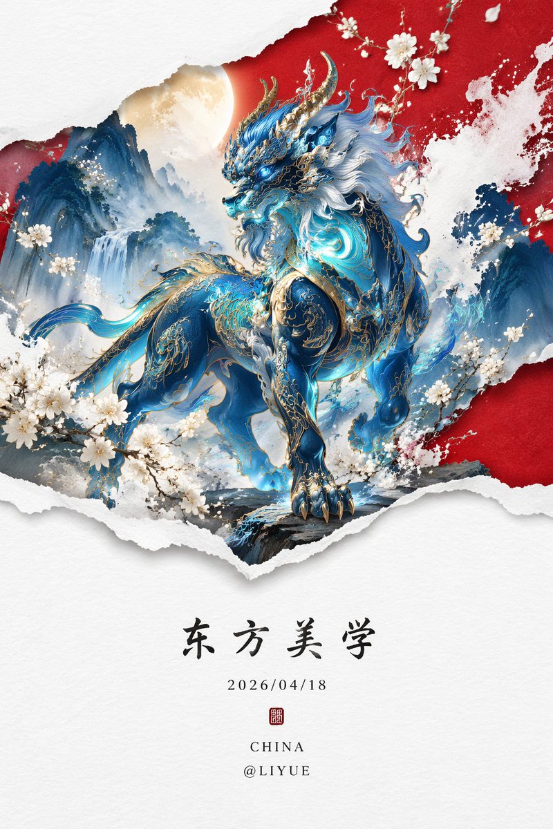 Qiongqi Eastern Mythology Poster