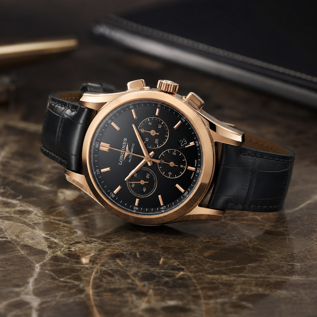 Luxury Watch on Marble Surface