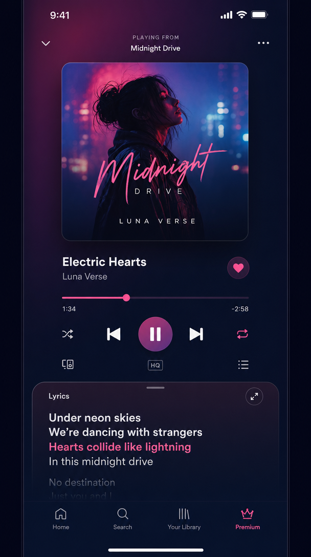 Music Streaming App Player
