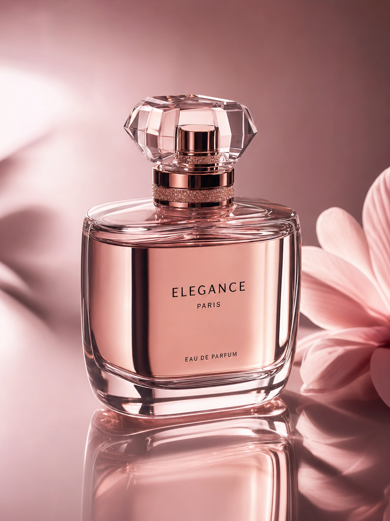 Glass Perfume Bottle Luxury Editorial